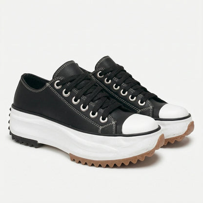 Women's Chunky Sole Lace Up Sneakers