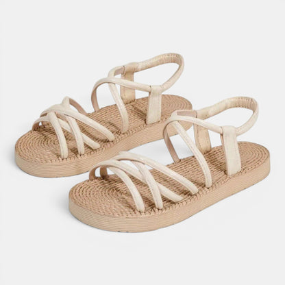 Women's Strappy Wedge Sandals with Platform Sole