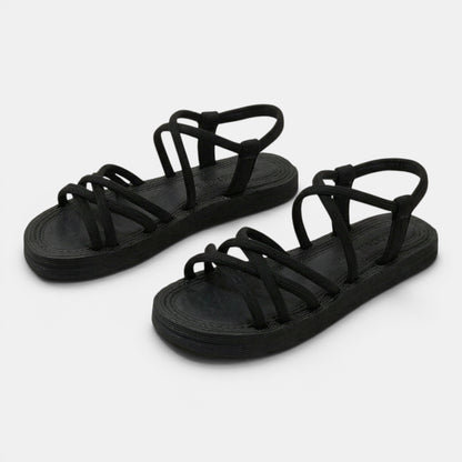 Women's Strappy Wedge Sandals with Platform Sole