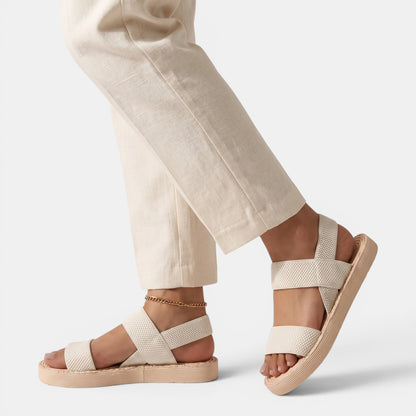Women's Strappy Wedge Sandals with Platform Sole