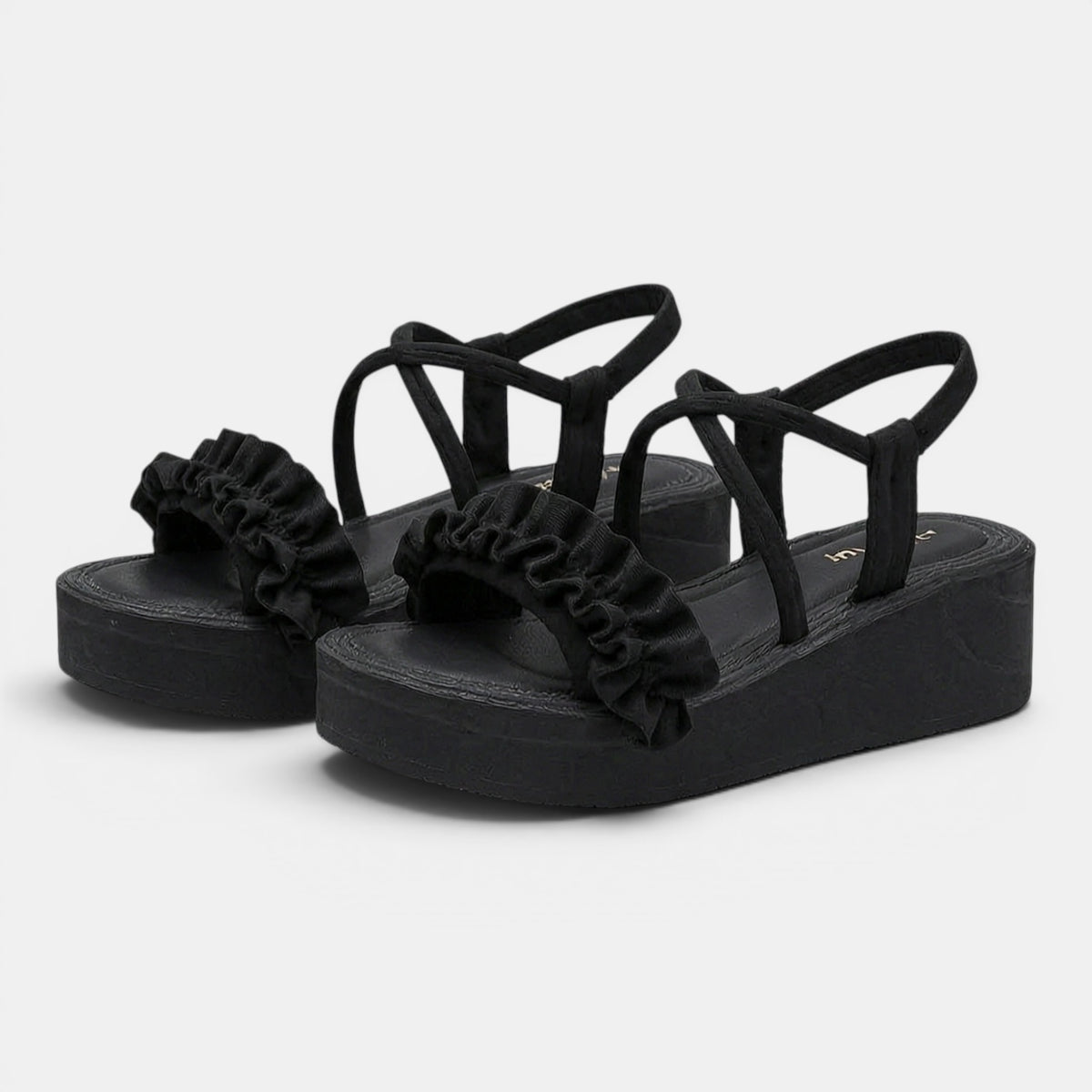 Women's Strappy Wedge Sandals with Platform Sole