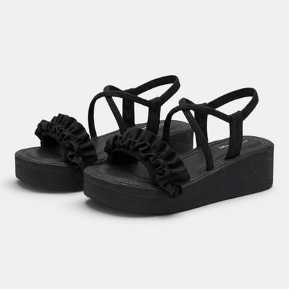Women's Strappy Wedge Sandals with Platform Sole