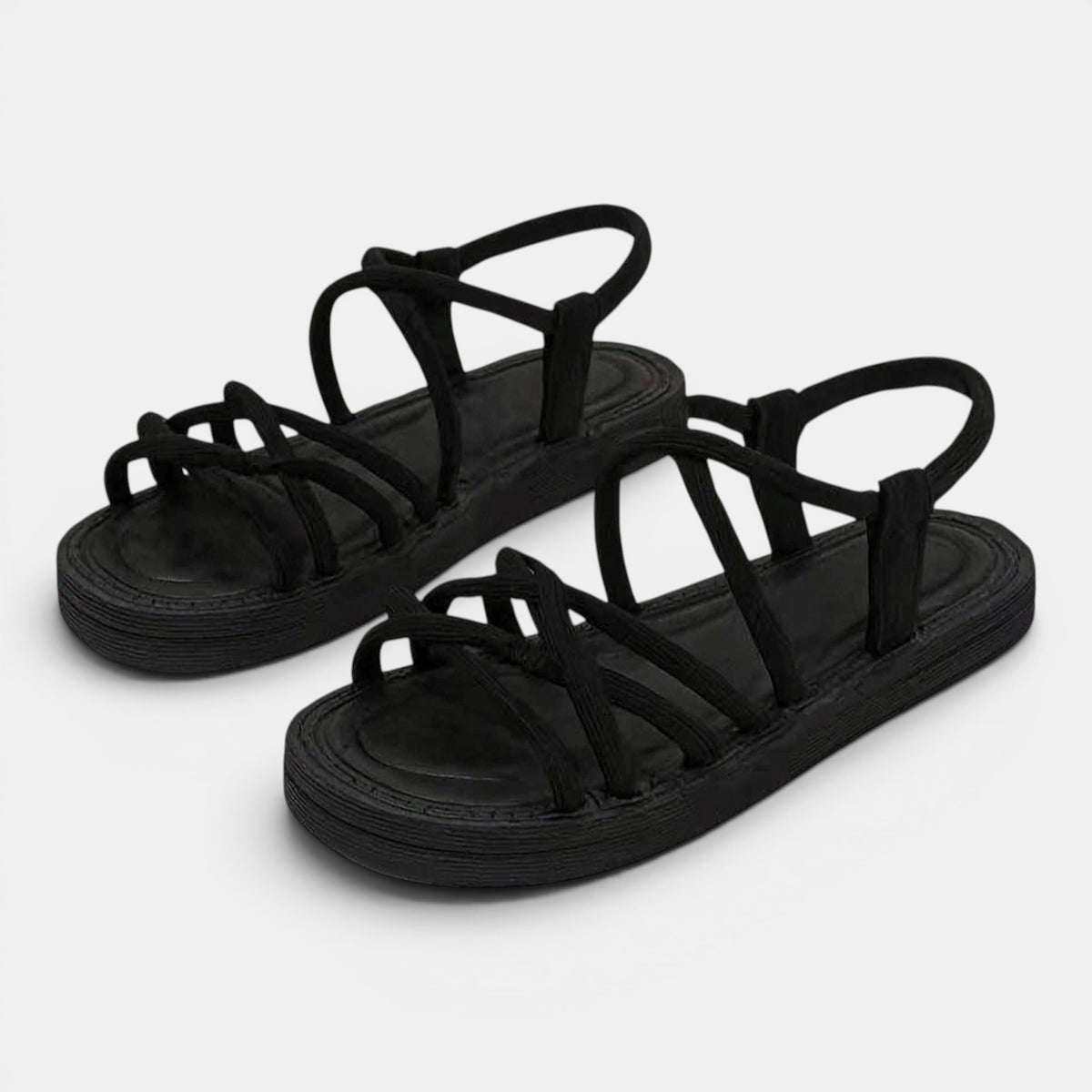 Women's Strappy Wedge Sandals with Platform Sole