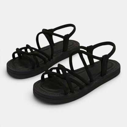 Women's Strappy Wedge Sandals with Platform Sole