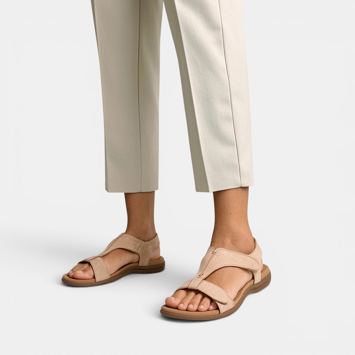 Women's Adjustable Strap Sandals with Open Toe Design