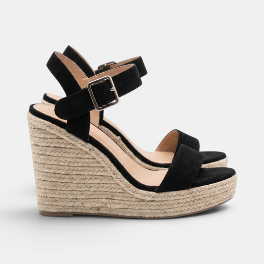 Women's Ankle Strap Wedge Sandals with Open Toe Design