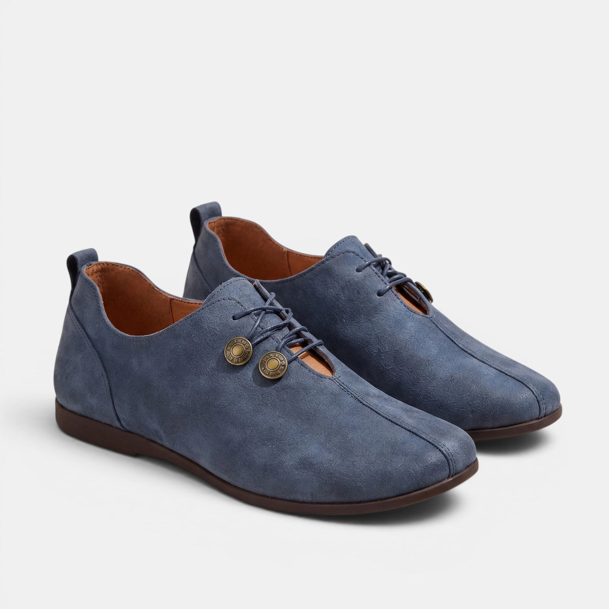Women's Casual Comfort Loafers with Lace-Up Design