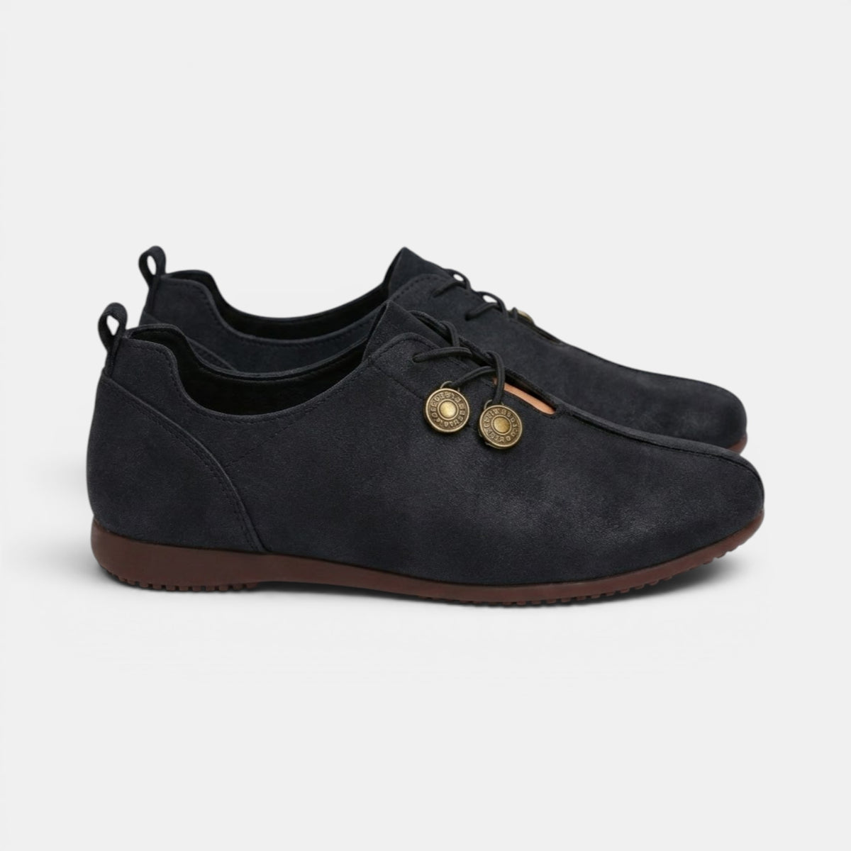 Women's Casual Comfort Loafers with Lace-Up Design