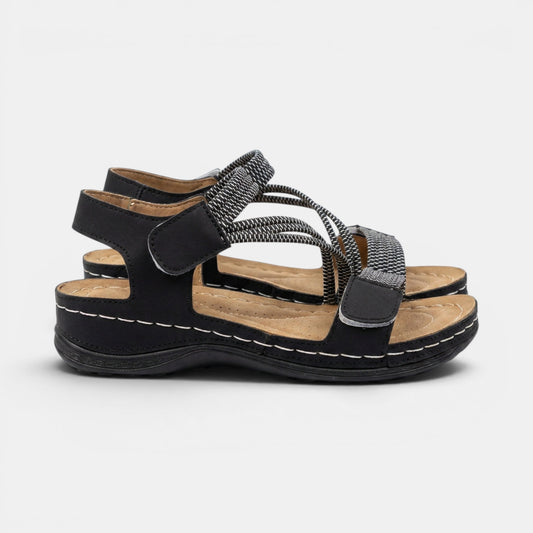 Women's Casual Flat Sandals with Adjustable Straps