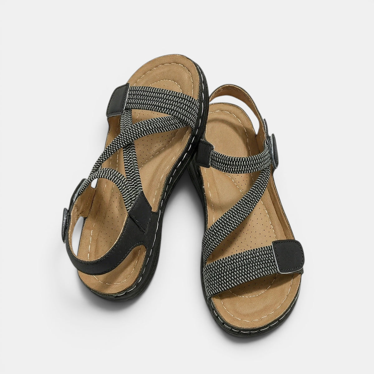 Women's Casual Flat Sandals with Adjustable Straps