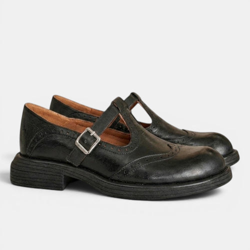 Women's Classic Mary Jane Shoes with Block Heel