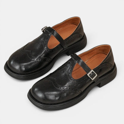 Women's Classic Mary Jane Shoes with Block Heel