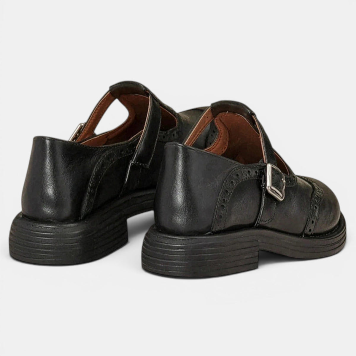 Women's Classic Mary Jane Shoes with Block Heel