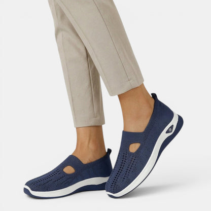 Women's Comfort Slip-On Shoes with Wedge Sole