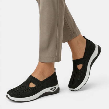 Women's Comfort Slip-On Shoes with Wedge Sole