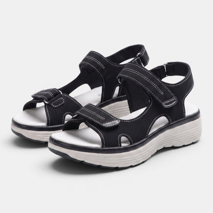 Women's Double Strap Walking Sandals with Open Toe