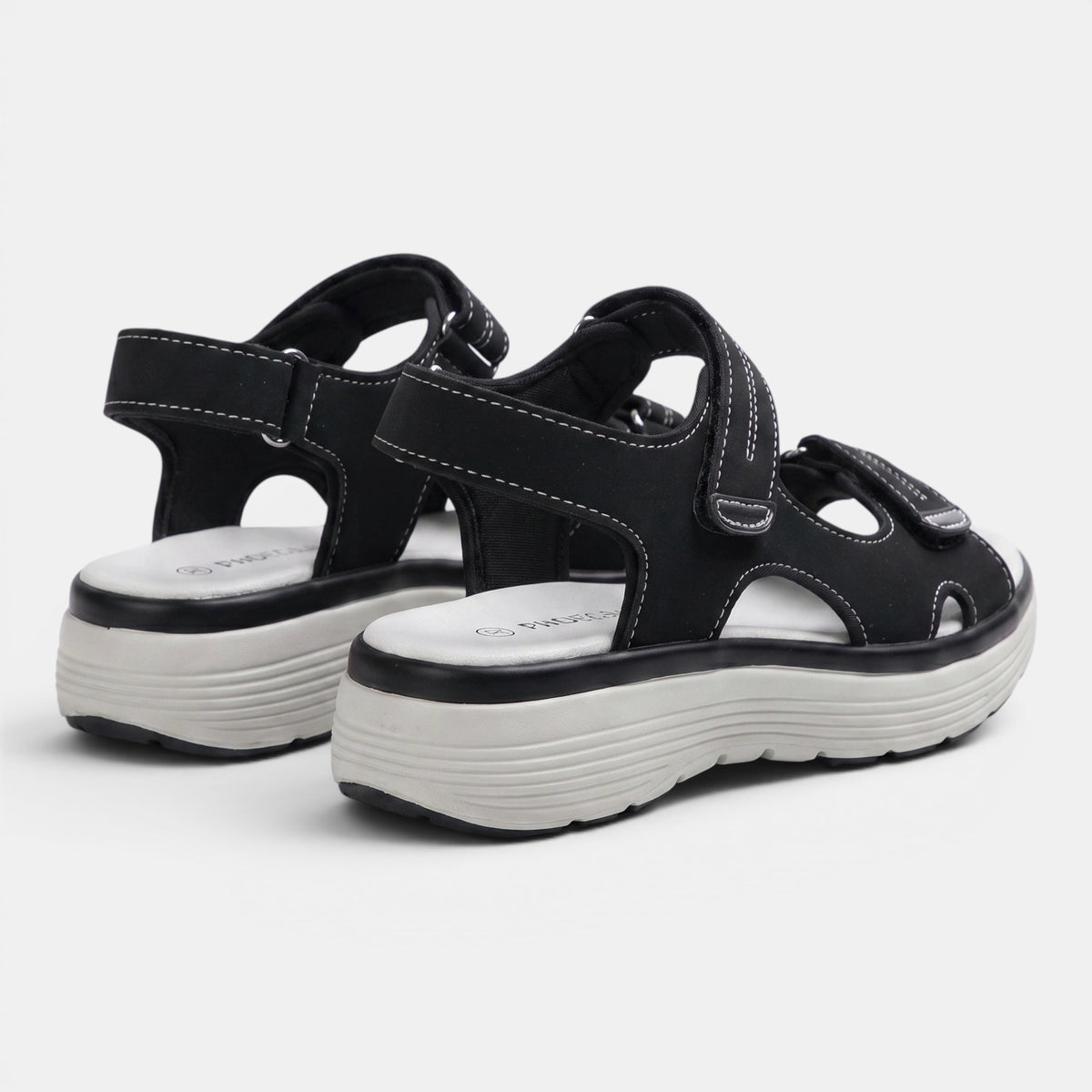 Women's Double Strap Walking Sandals with Open Toe