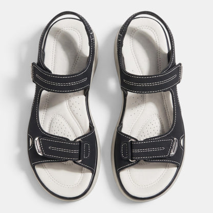 Women's Double Strap Walking Sandals with Open Toe