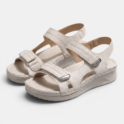 Women's Double Strap Walking Sandals with Open Toe