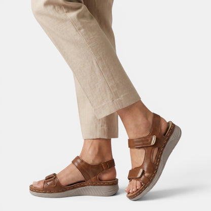 Women's Double Strap Walking Sandals with Open Toe