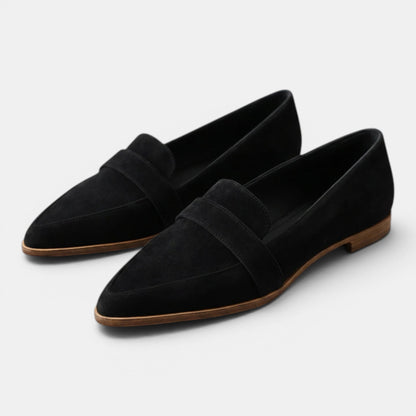Women's Flat Loafers with Pointed Toe Design