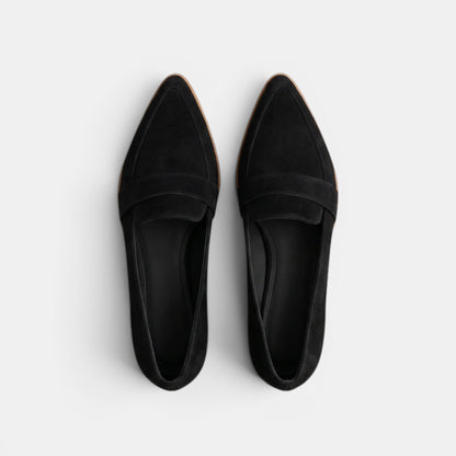 Women's Flat Loafers with Pointed Toe Design