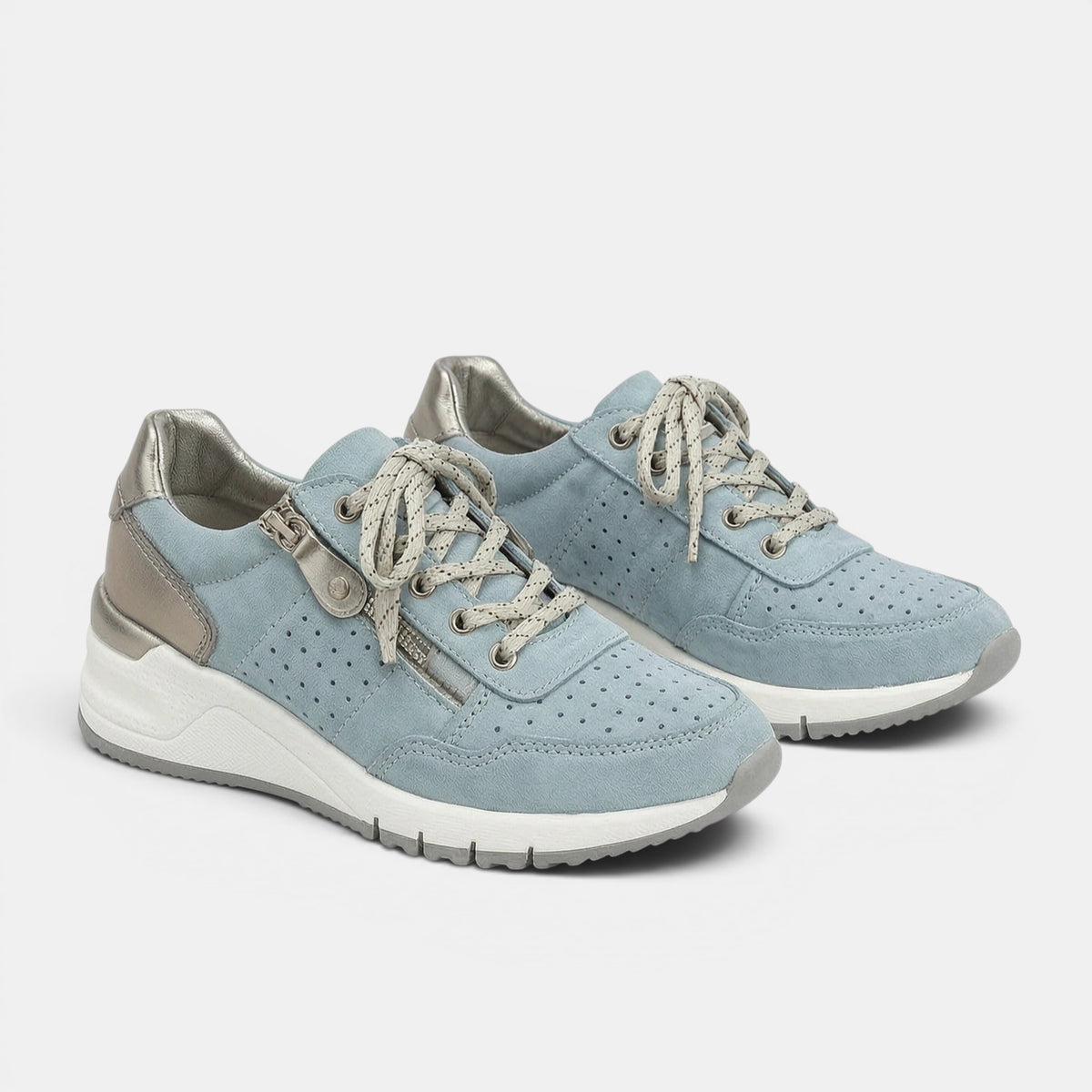 Women's Low Top Walking Shoes with Supportive Platform Sole