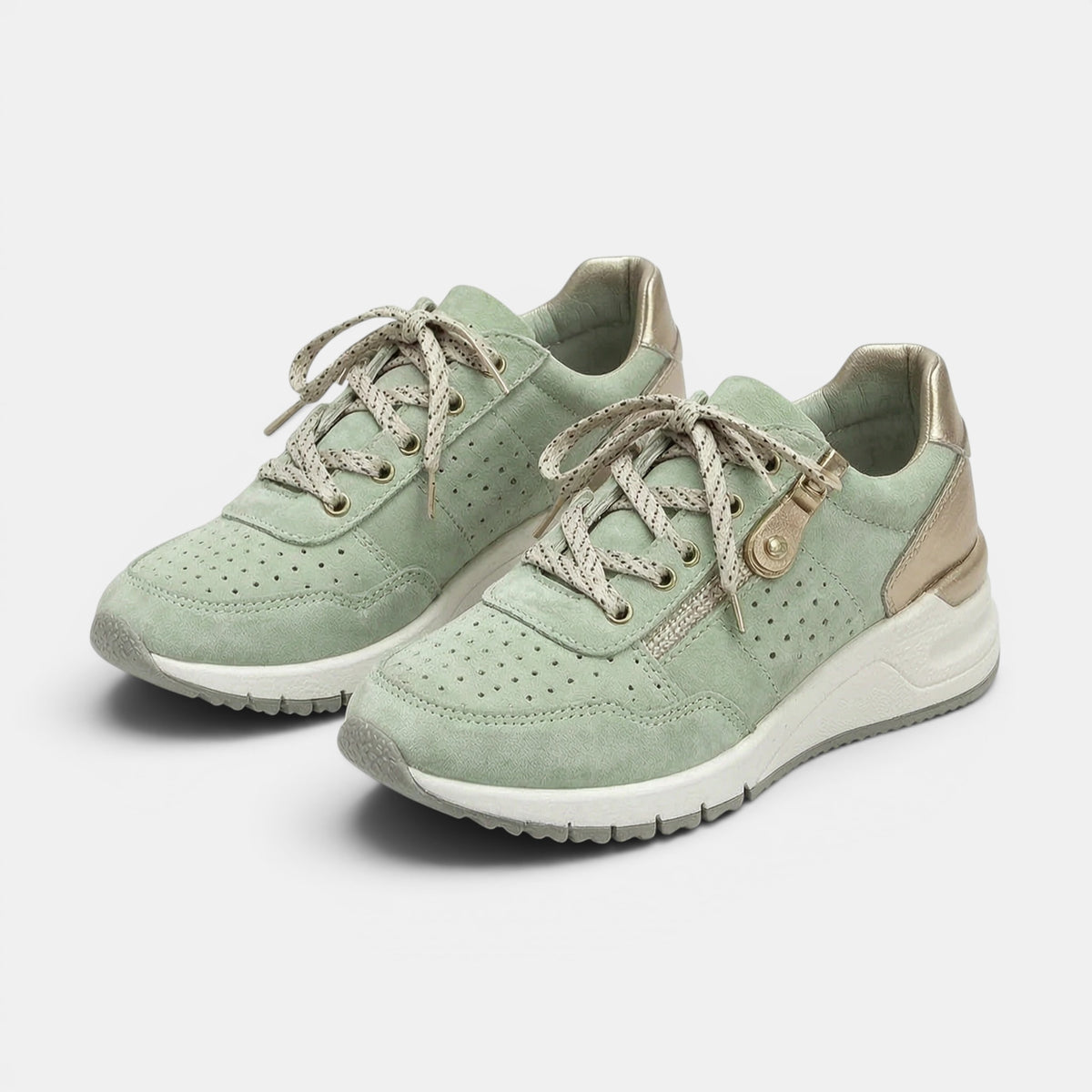 Women's Low Top Walking Shoes with Supportive Platform Sole