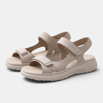 Women's Open Toe Platform Sandals with Adjustable Straps