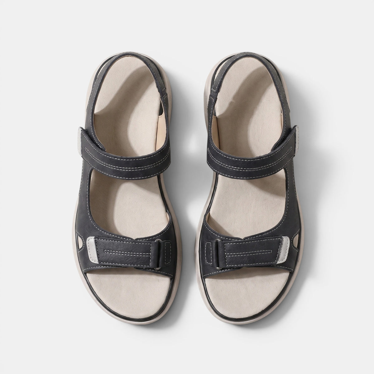 Women's Open Toe Platform Sandals with Adjustable Straps