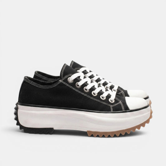 Women's Platform Lace Up Sneakers with Lug Sole