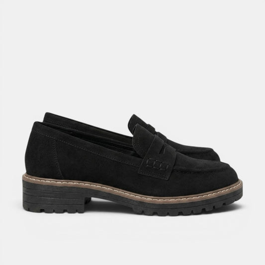 Women's Slip On Penny Loafers with Chunky Sole