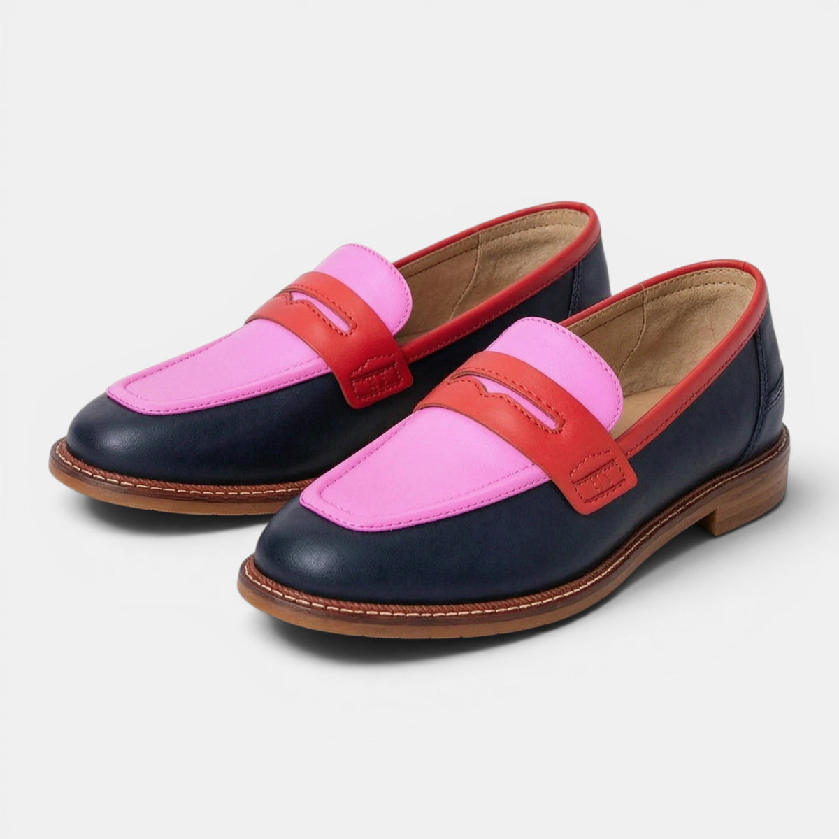 Women's Slip-On Penny Loafers with Classic Design