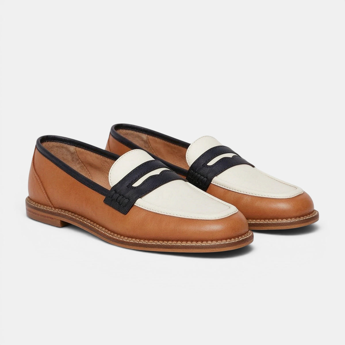 Women's Slip-On Penny Loafers with Classic Design