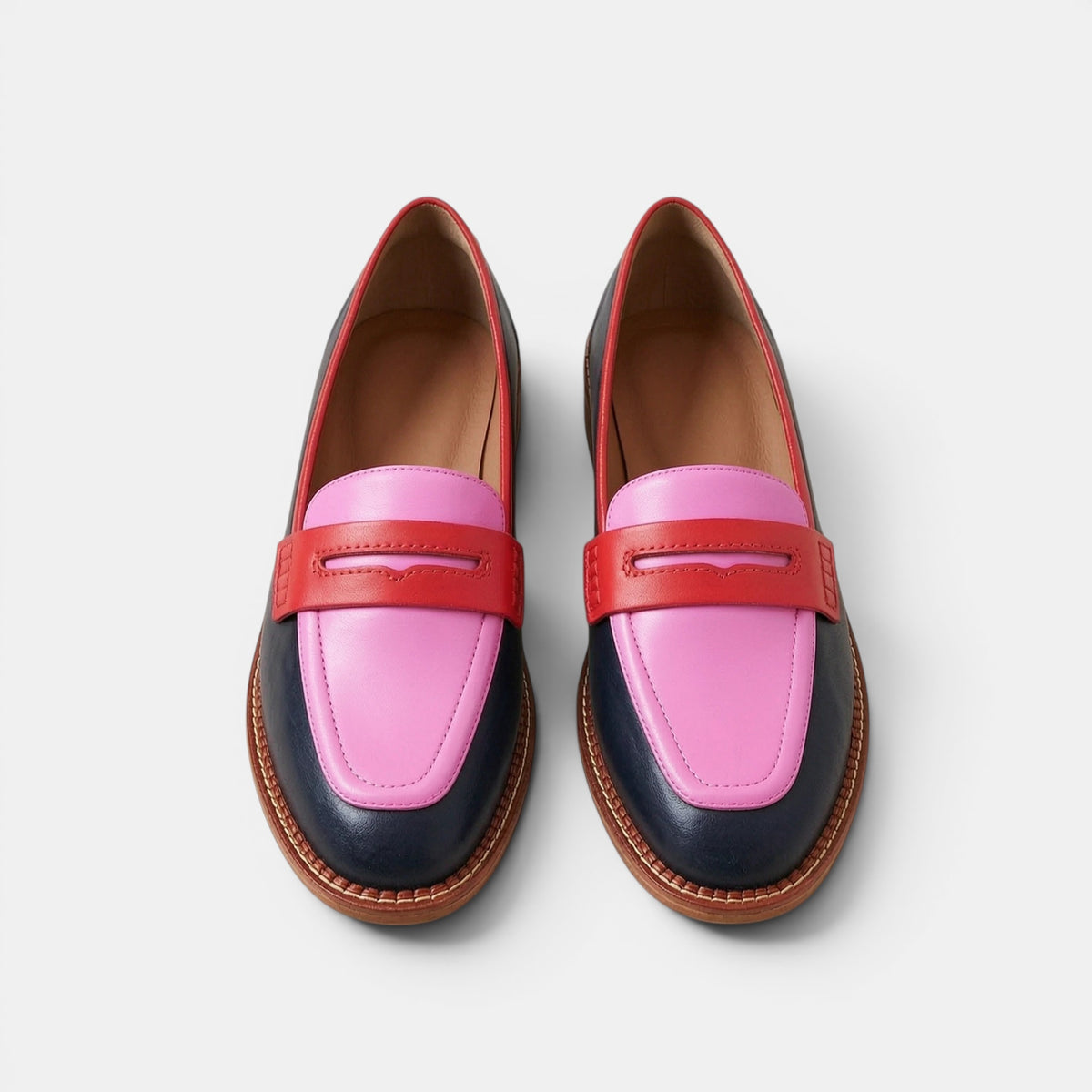 Women's Slip-On Penny Loafers with Classic Design