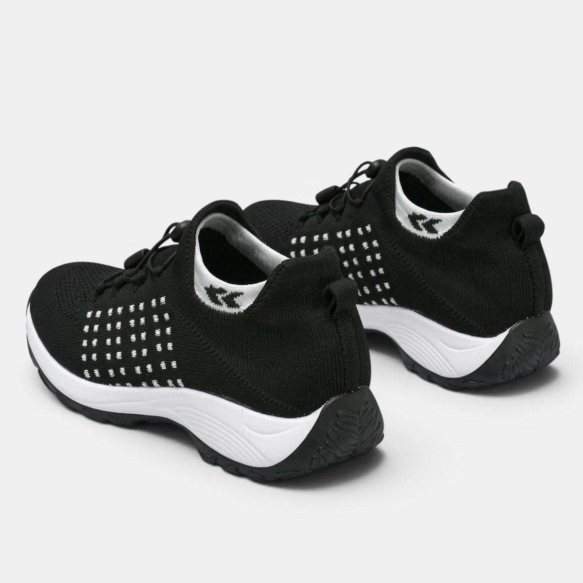Women's Slip-On Walking Shoes with Adjustable Toggle Laces
