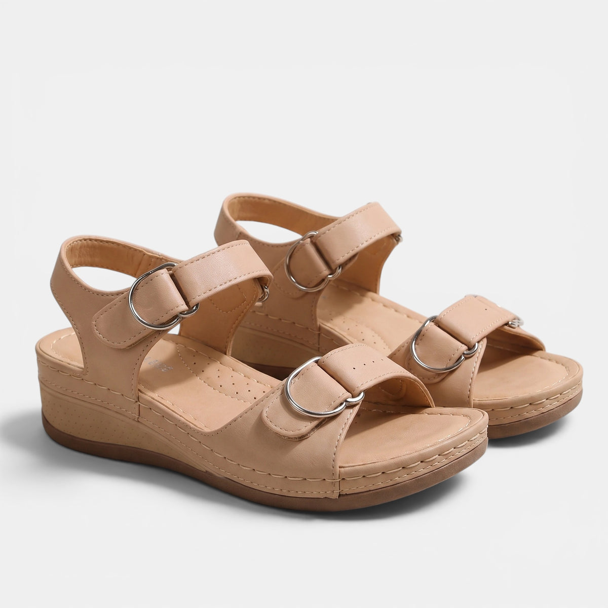 Women's Wedge Heel Sandals with Adjustable Strap Style