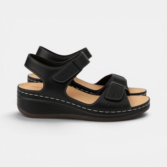 Women's Wedge Heel Sandals with Adjustable Strap Style