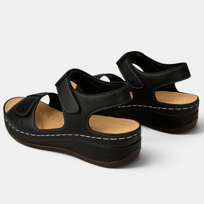 Women's Wedge Heel Sandals with Adjustable Strap Style